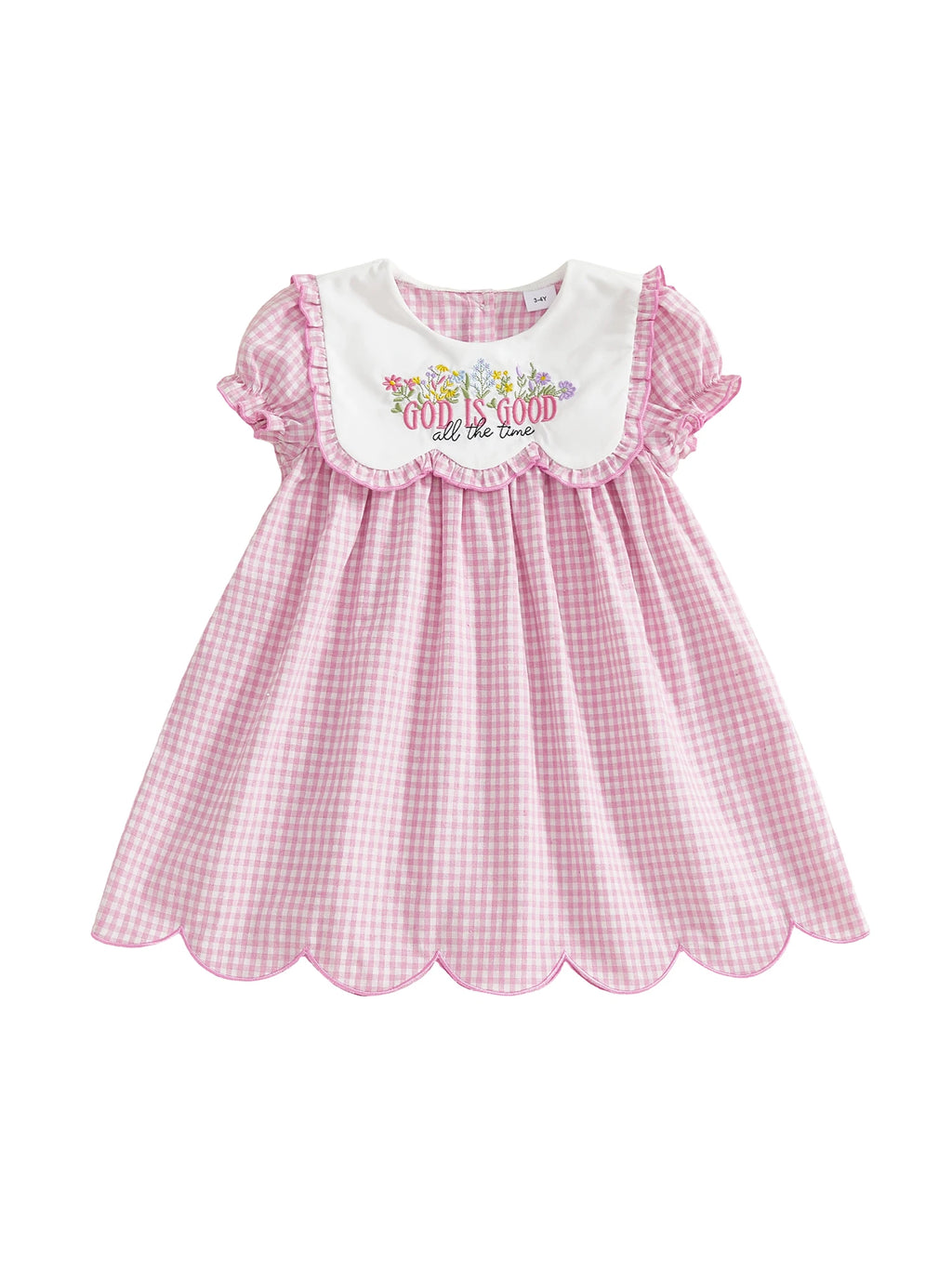 Toddler Girl Easter Dress with Short Sleeves