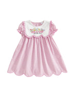 Toddler Girl Easter Dress with Short Sleeves