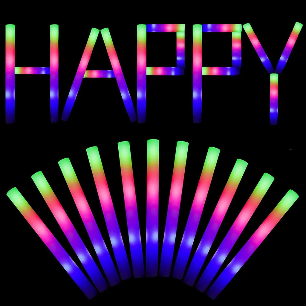 110pcs LED Foam Glow Sticks Glow Party Supply