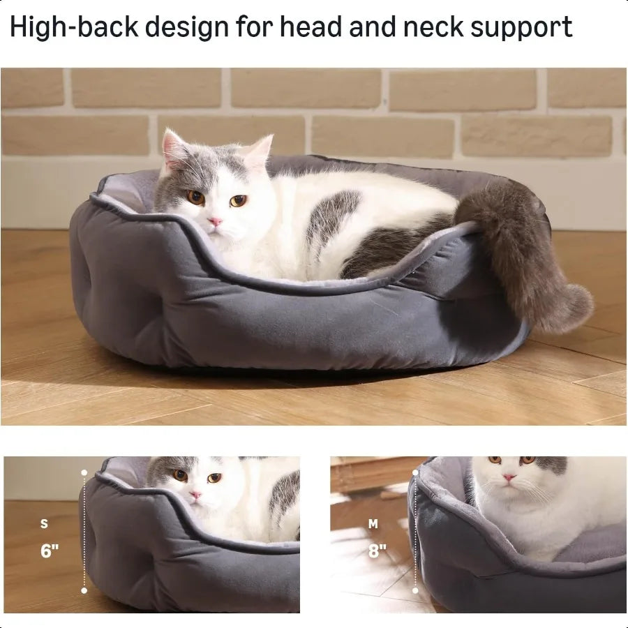 Medium Dog Cat Bed Washable Anti-Slip