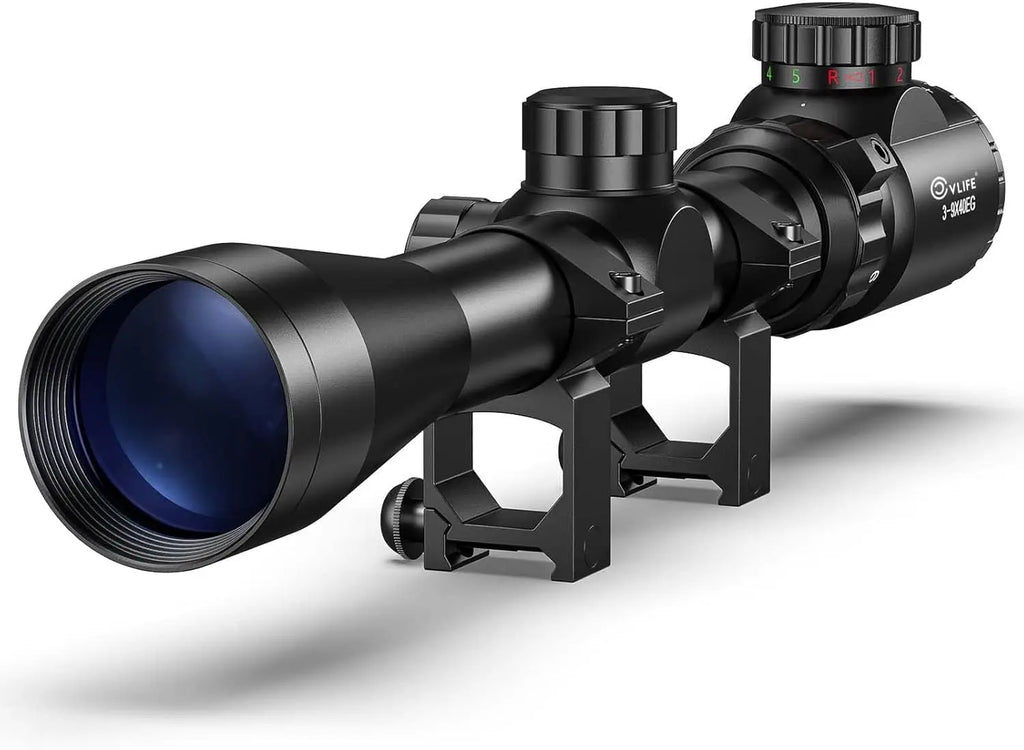 Rifle Scope, Illuminated, Optical, With Mounts