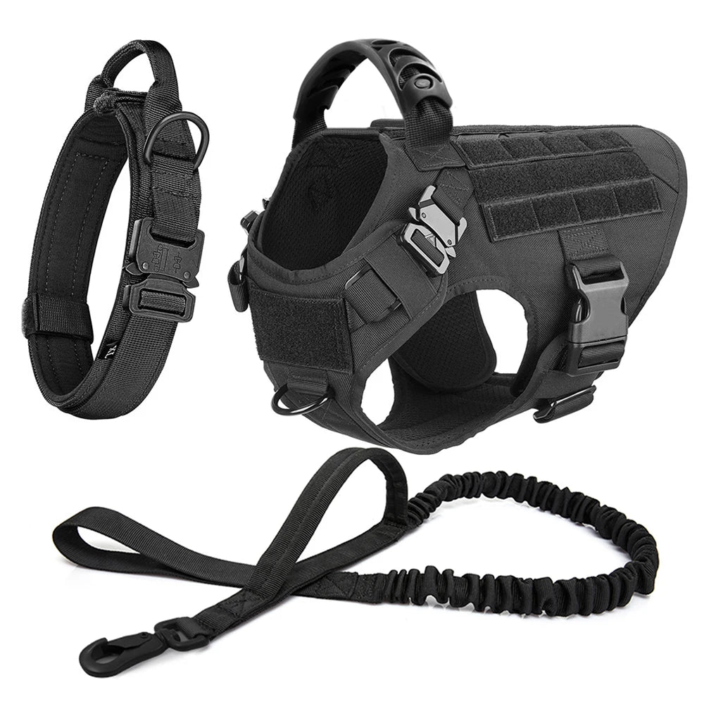 Large/Med Dog Harness And Leash Set Training Walking