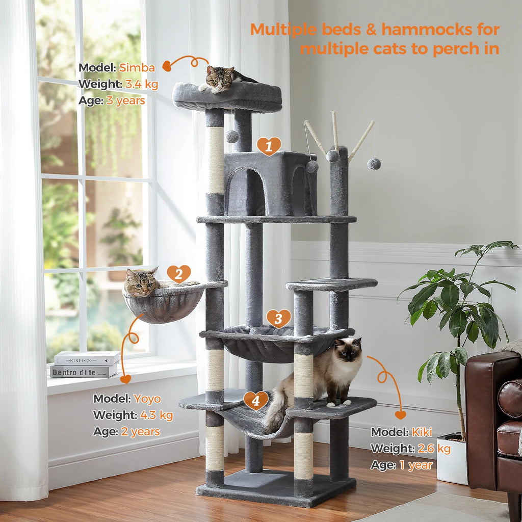 Large Cat Tree For Indoor Cat Climbing