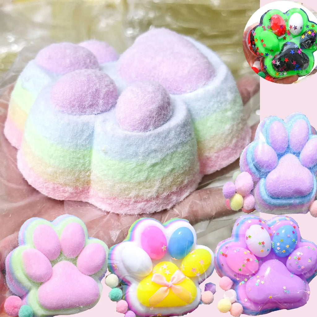 Children Mini Cat Claw Squishy Fidget Toys