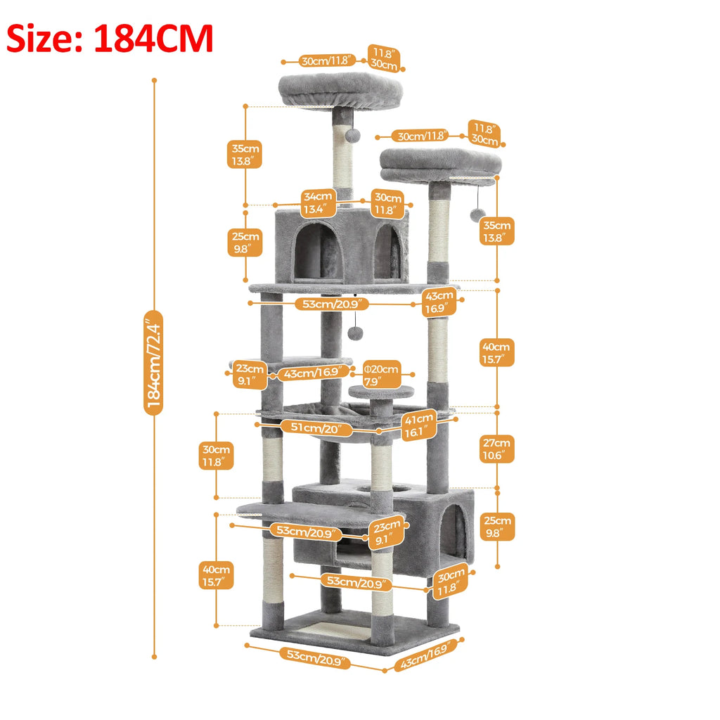 Large Cat Tree And Tower With Scratching Posts