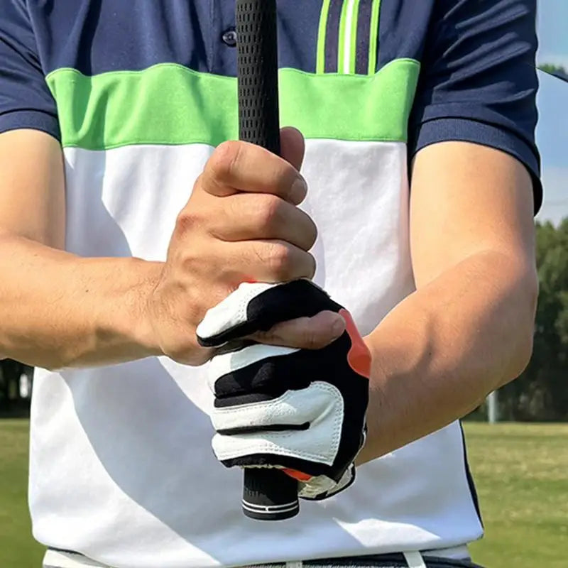 Left Hand Golf Gloves Chipping Correction Grip Trainer
