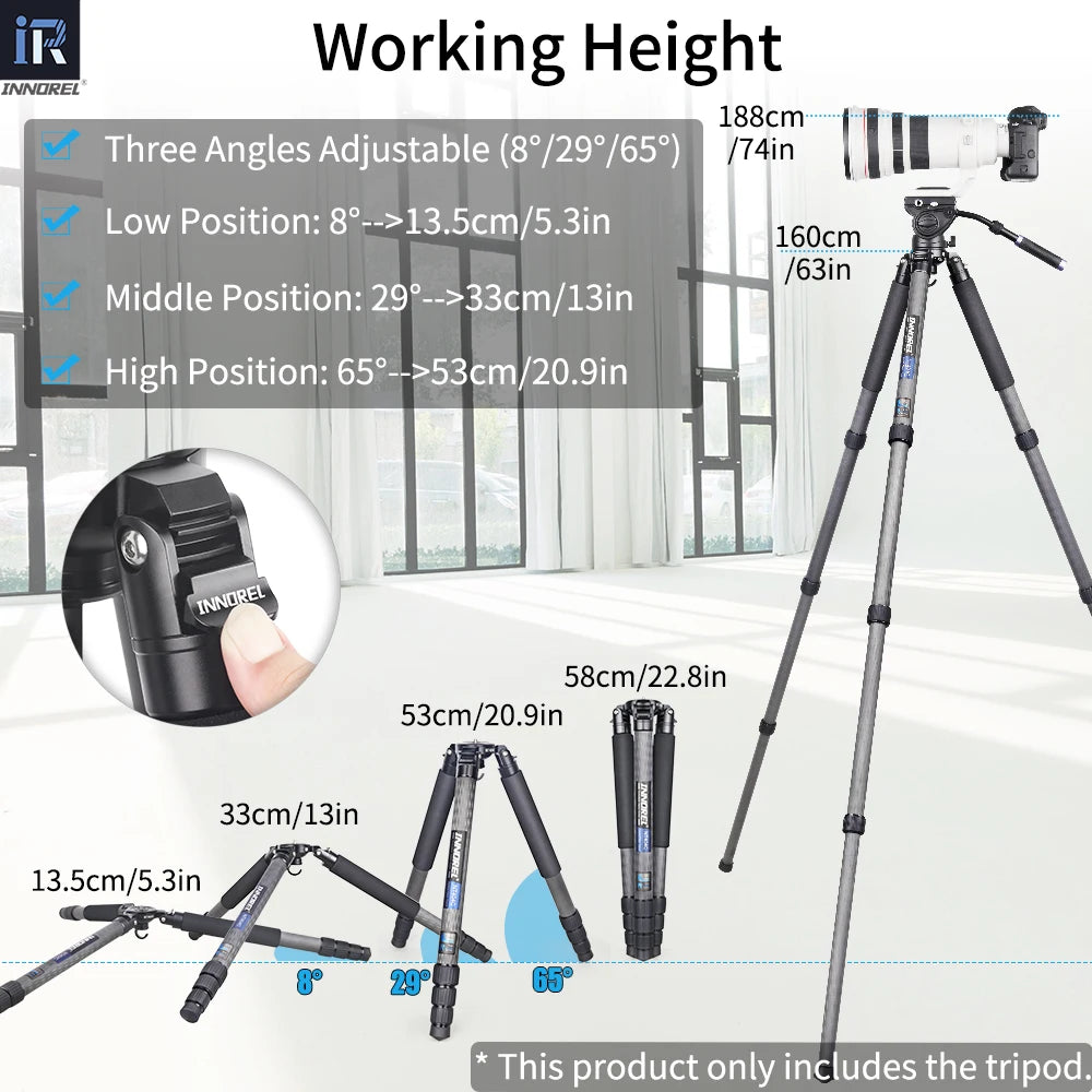 Professional Heavy Super Stable Camera Tripod