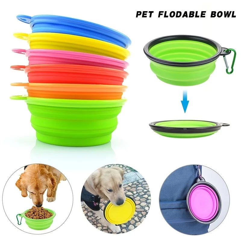 Portable Pet Food  Water Bowl  Collapsible