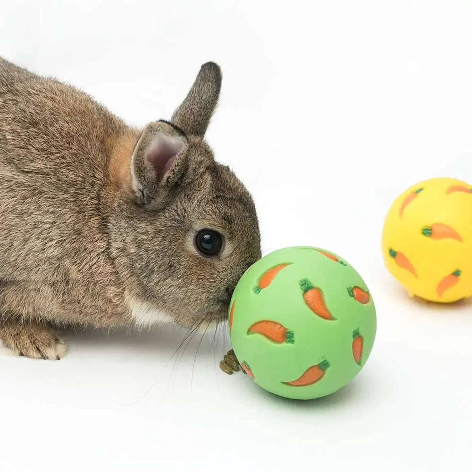 1pcs Rabbit Treat Ball Pet Slow Feeder Interactive
