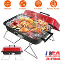 Portable Charcoal BBQ Grill         Folding Tabletop Smoker.   for Outdoor Camping Picnic Backyard Cooking