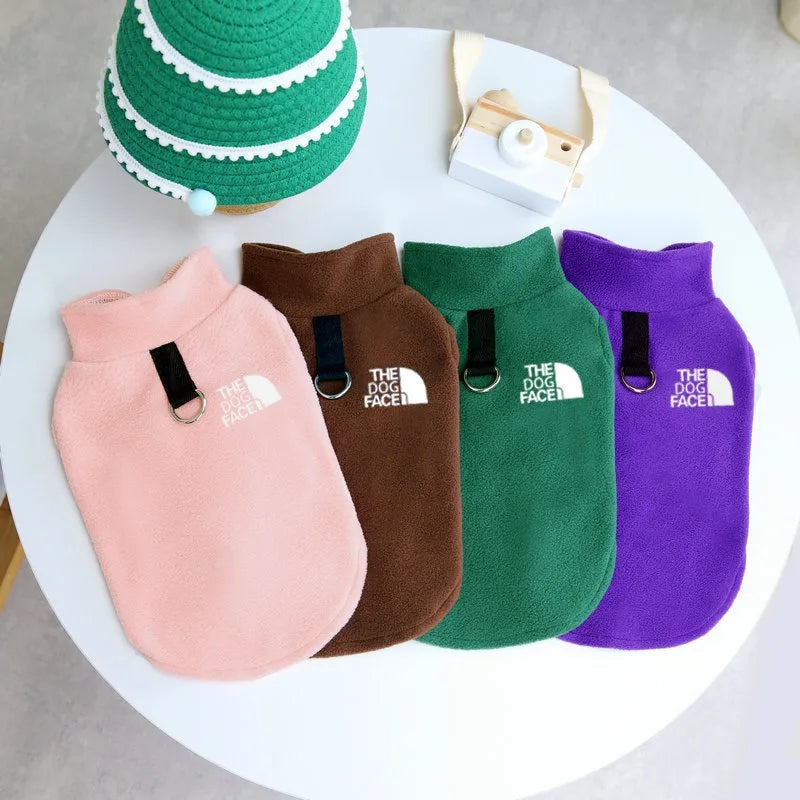 Pet Dogs Clothes Fleece Warm Dogs Sweater Coat