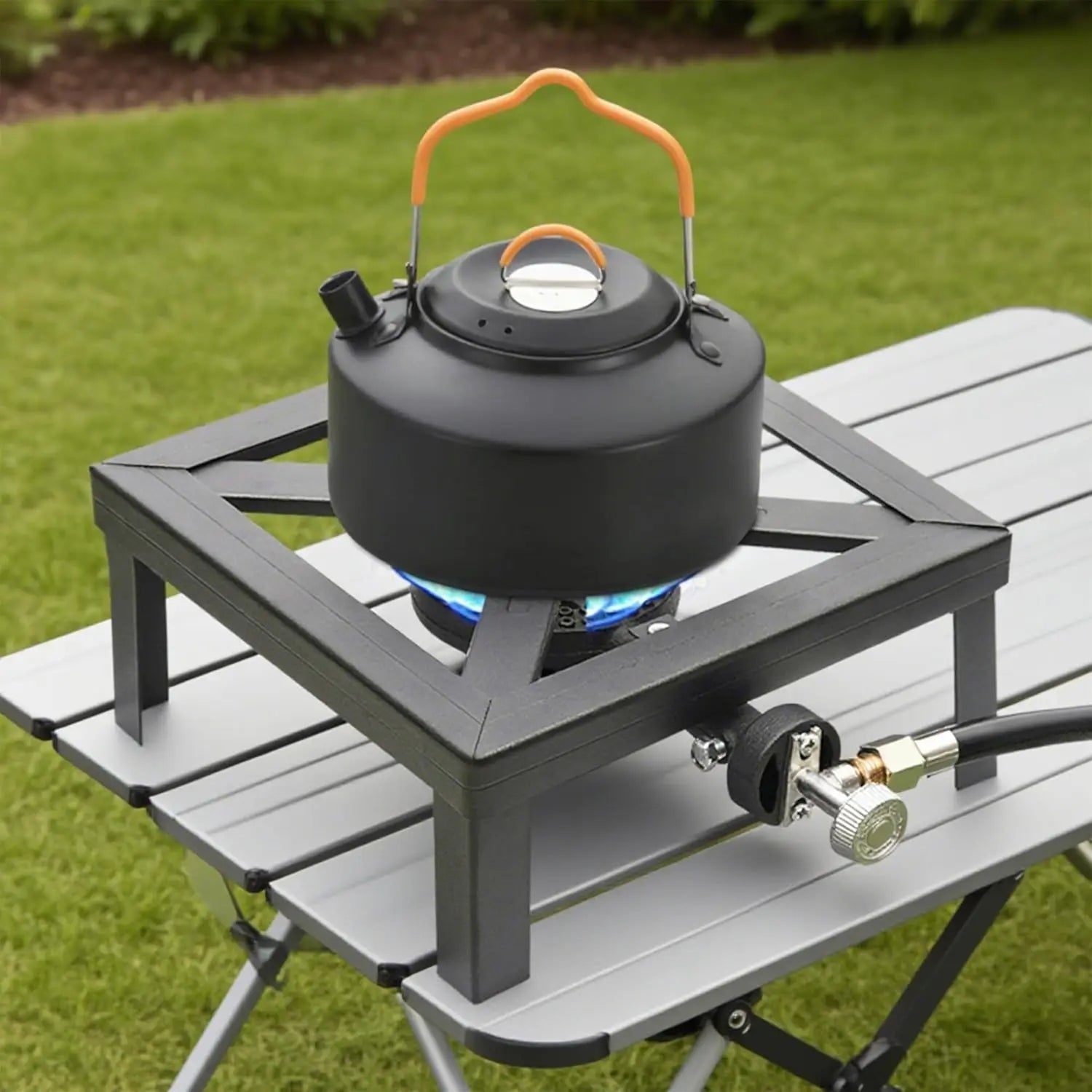 100,000 BTU Propane Burner - Cast-Iron Stove, Portable