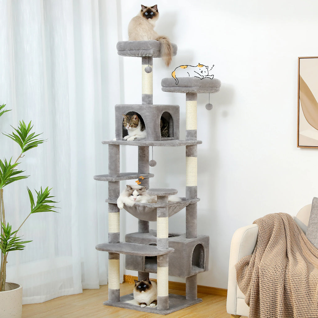 Large Cat Tree And Tower With Scratching Posts