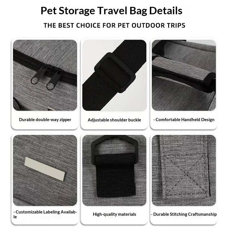 Large Capacity Dog and Cat Food Backpack Travel