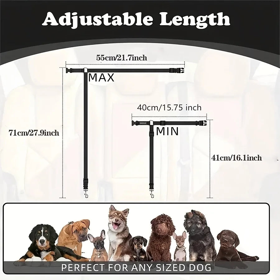 Dog Seat Belt for Vehicle  Safety Leash
