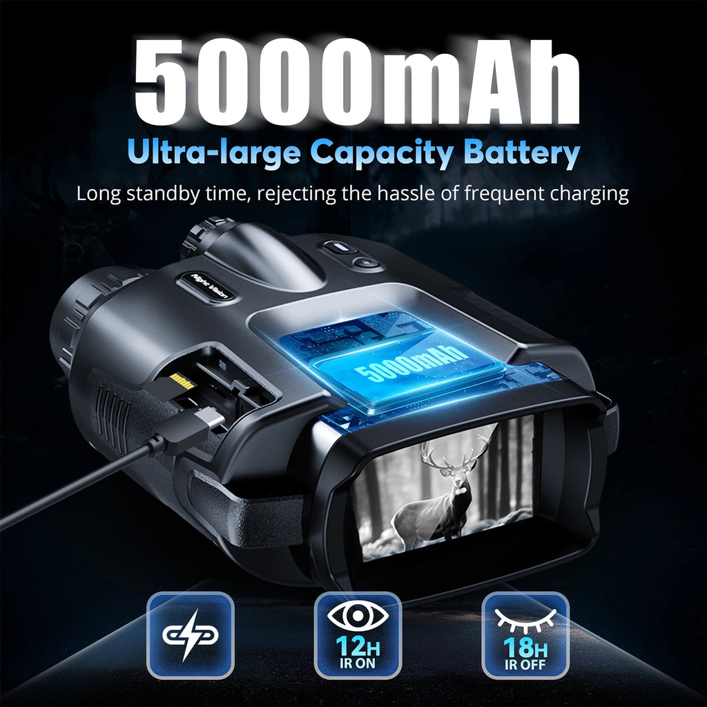 Rechargeable Binoculars Digital Zoom Infrared Tactical Telescope