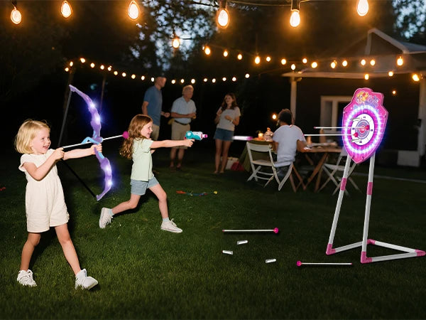 Night-Light Bow Arrow Guns Toy For Girls