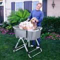 Elevated Dog Bath Tub/Station, Foldable, Adjustable