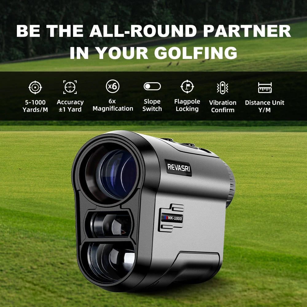 Magnification Golf Rangefinder,  Slope-Compensated Distance