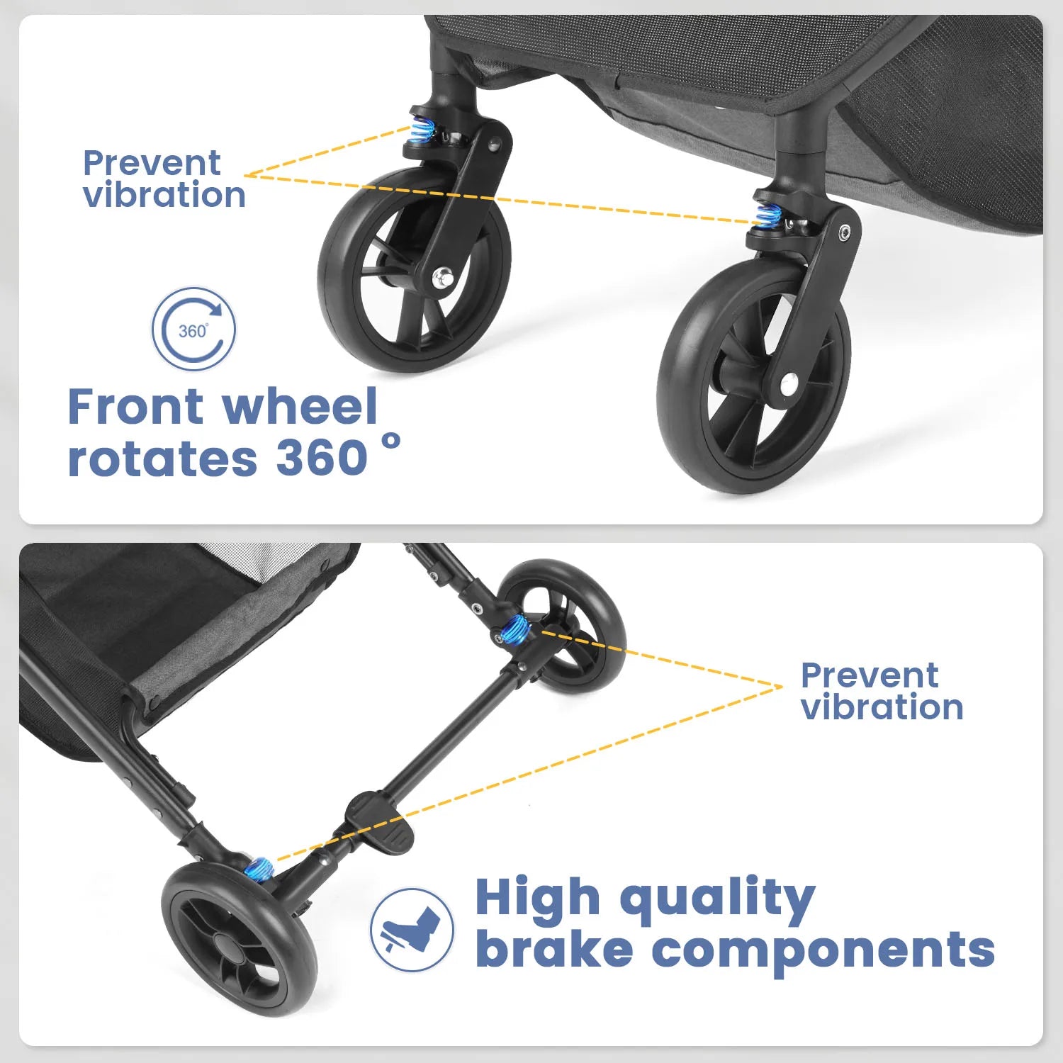 Pet Trolley Jogging Stroller Small Medium Dogs Cat