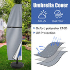 Patio Umbrella Cover Waterproof With Rod & Pull Ring