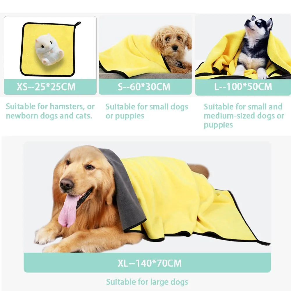 Quick Drying Absorbent Dog And Cat Towels