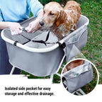 Elevated Dog Bath Tub/Station, Foldable, Adjustable