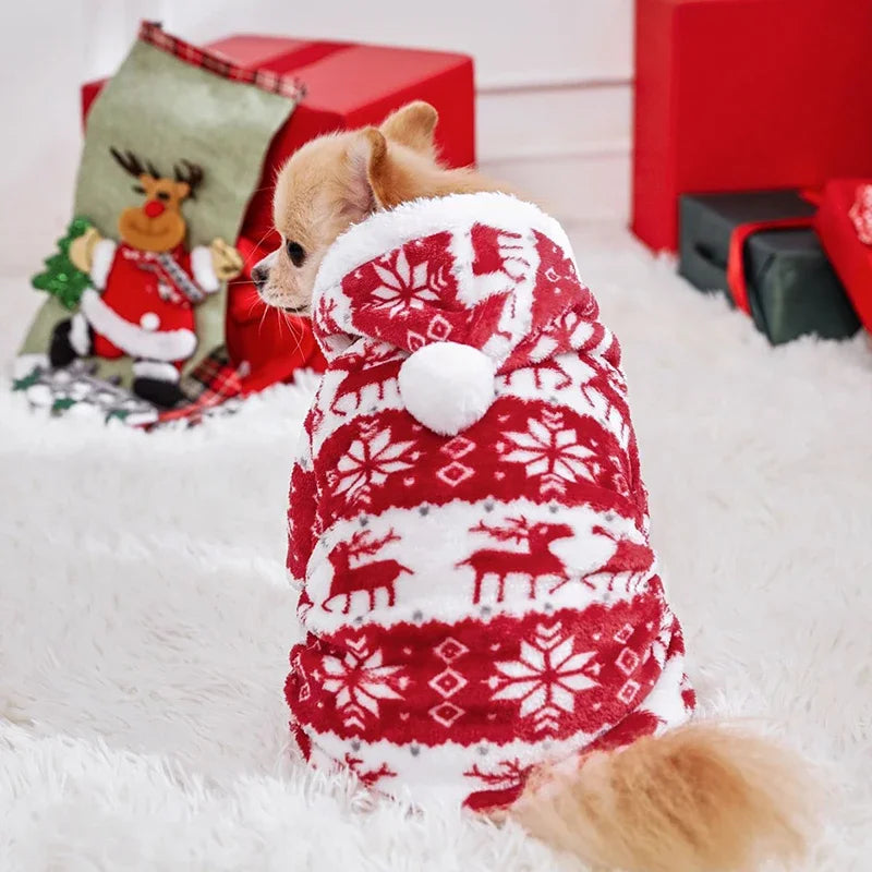Christmas Pet Pajamas for Small Medium Dogs Cats