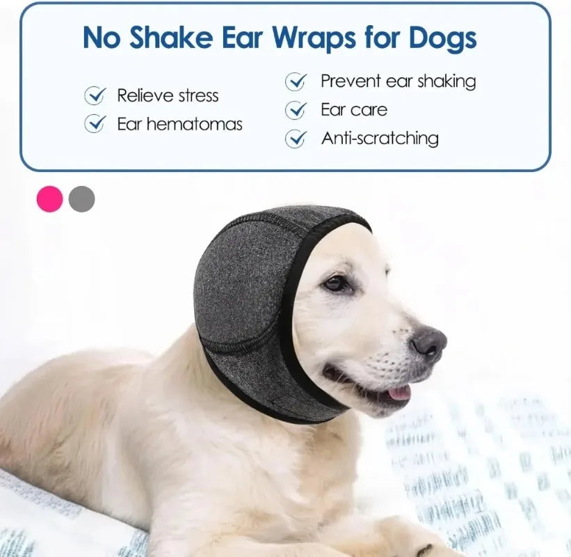Waterproof Noise Cancelling Dog Ear Muffs 

for Swimming & Grooming - Calming Hood To Relieve Pet Anxiety & Prevent Shock