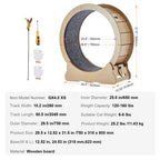 Wooden Cat Exercise Wheel with Detachable Carpet & Cat Teaser