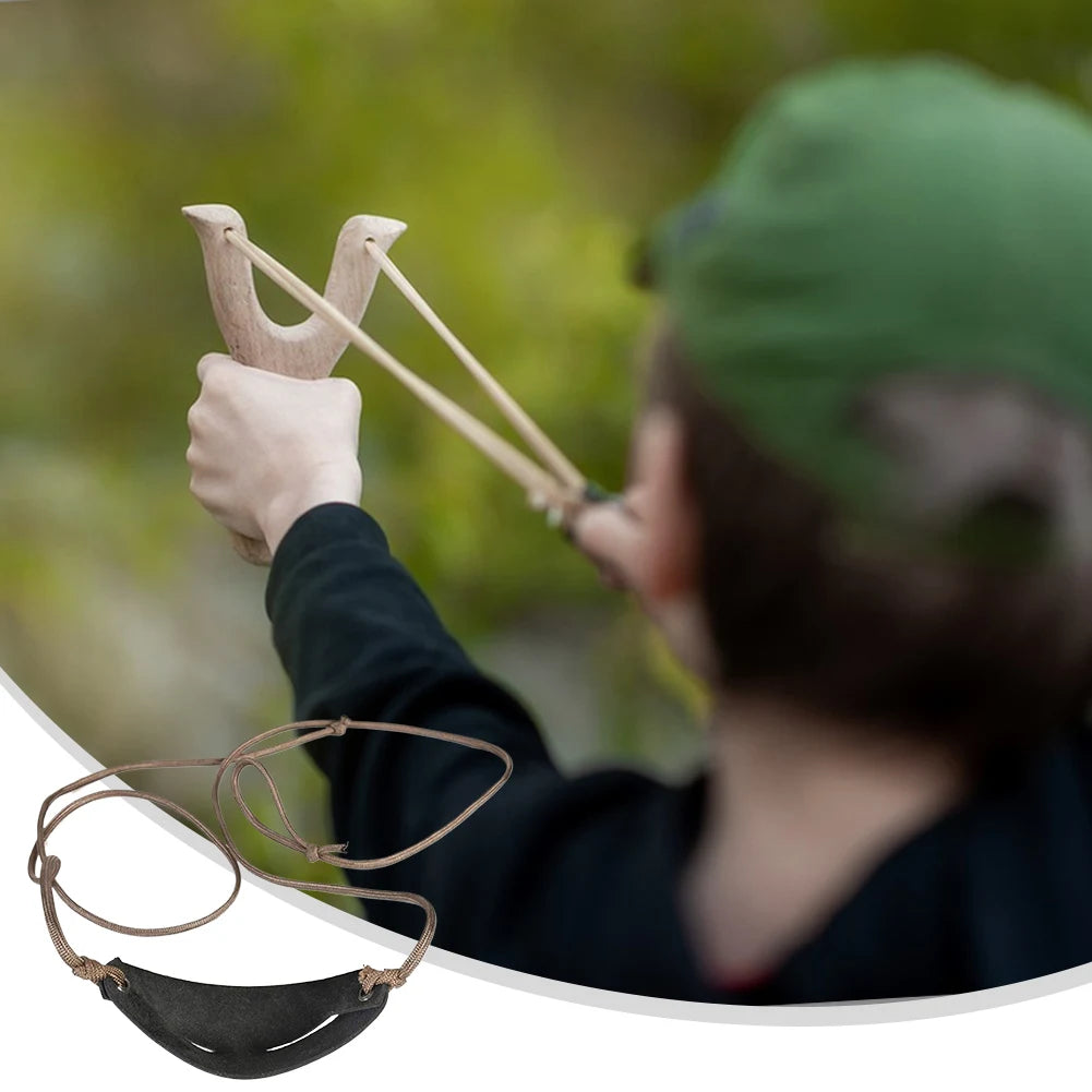 Old-Fashioned Slingshot Handmade Leather