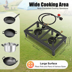 2 Burners Portable Gas Stove Propane Cooker