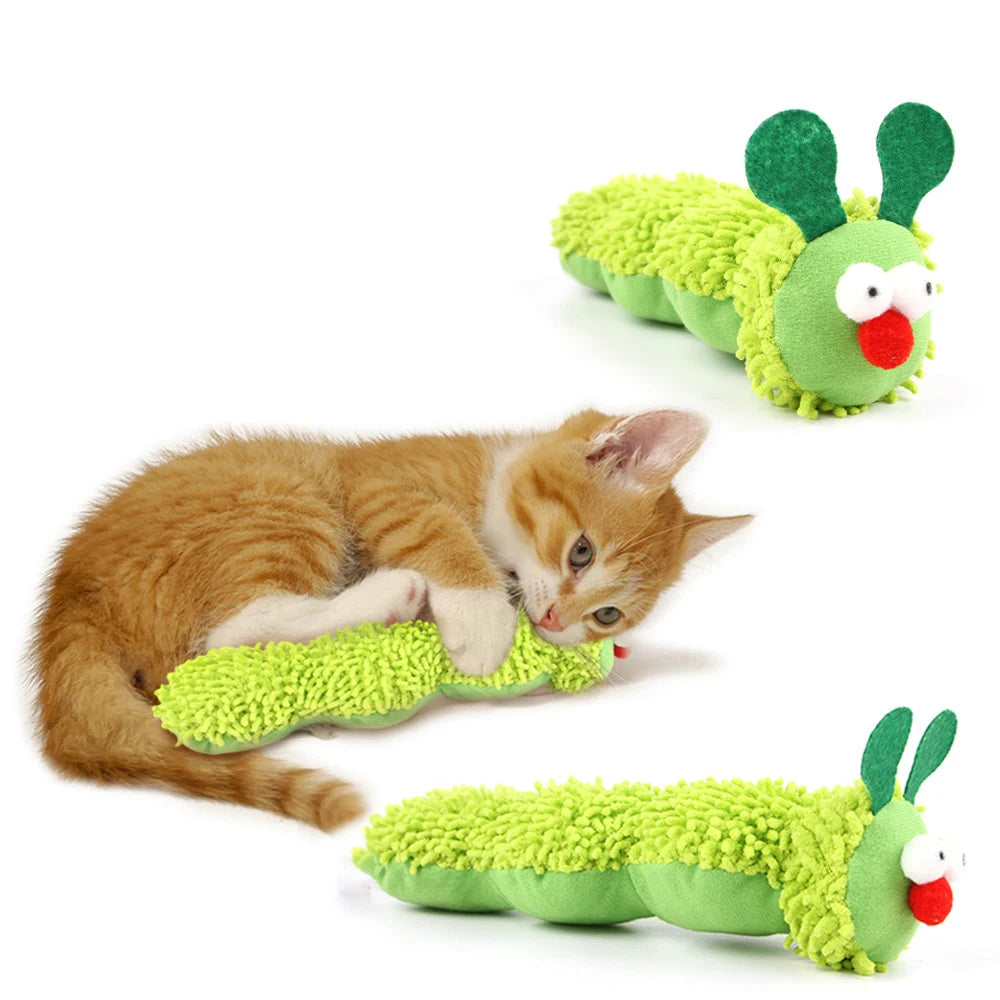 Caterpillar Cat Chew  Interaction Toy