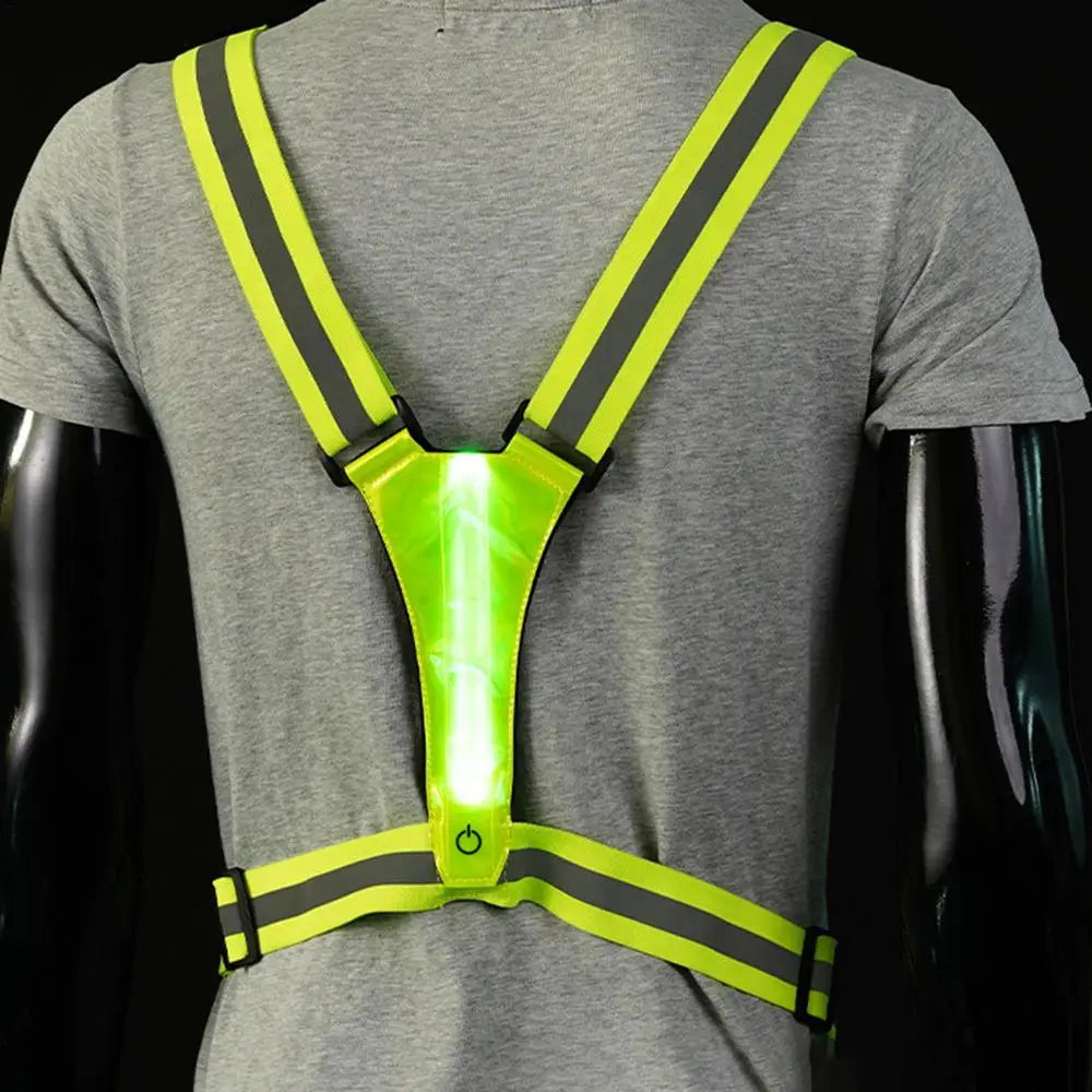 Running Light Vest Reflective Gear With Belt Bag