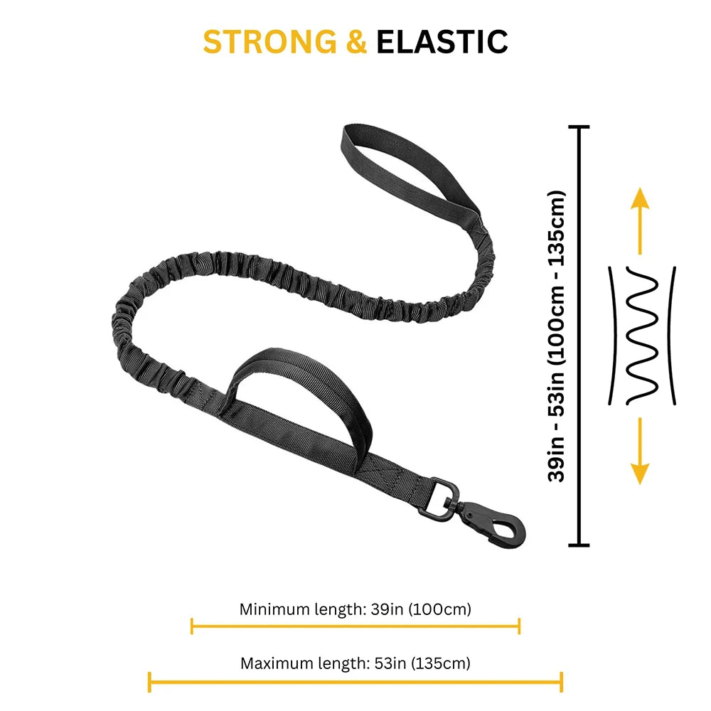 Tactical Dog Harness Leash Set for Large Dogs Military for Training Walking Hunting Pet Vest Handle