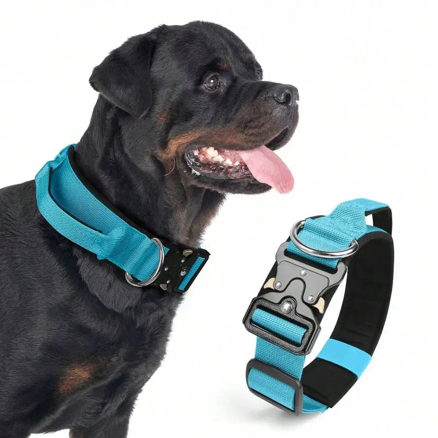 Adjustable Tactical Dog Collar with Handle
