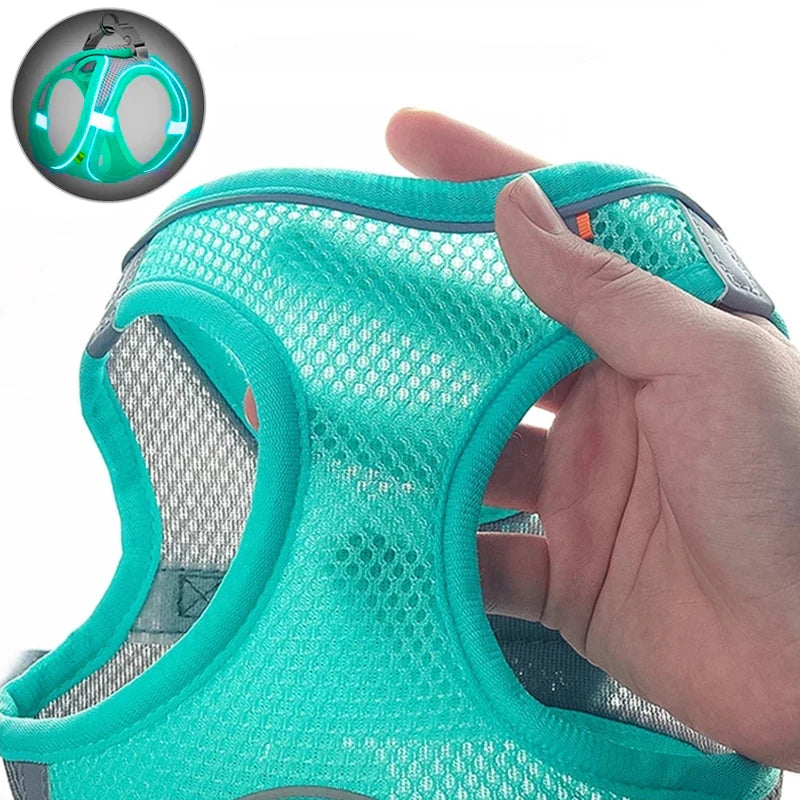 Dog Cat Harness/Vest Reflective Breathable Adjustable