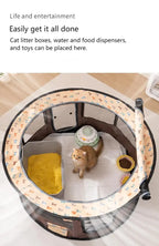 Foldable Mesh Ventilated Circular Cat Nest