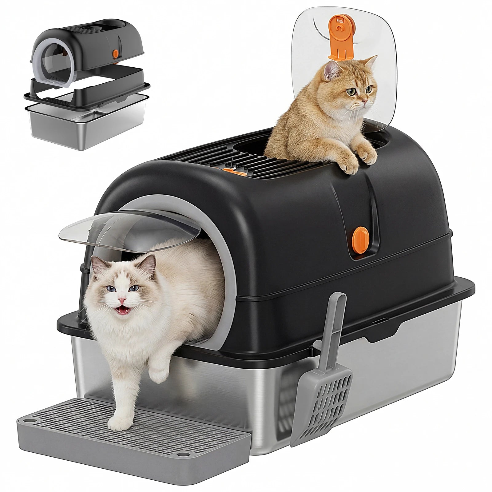Stainless Steel Cat Litter Box
