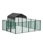 Chicken Coop Pen Metal with Cover Portable