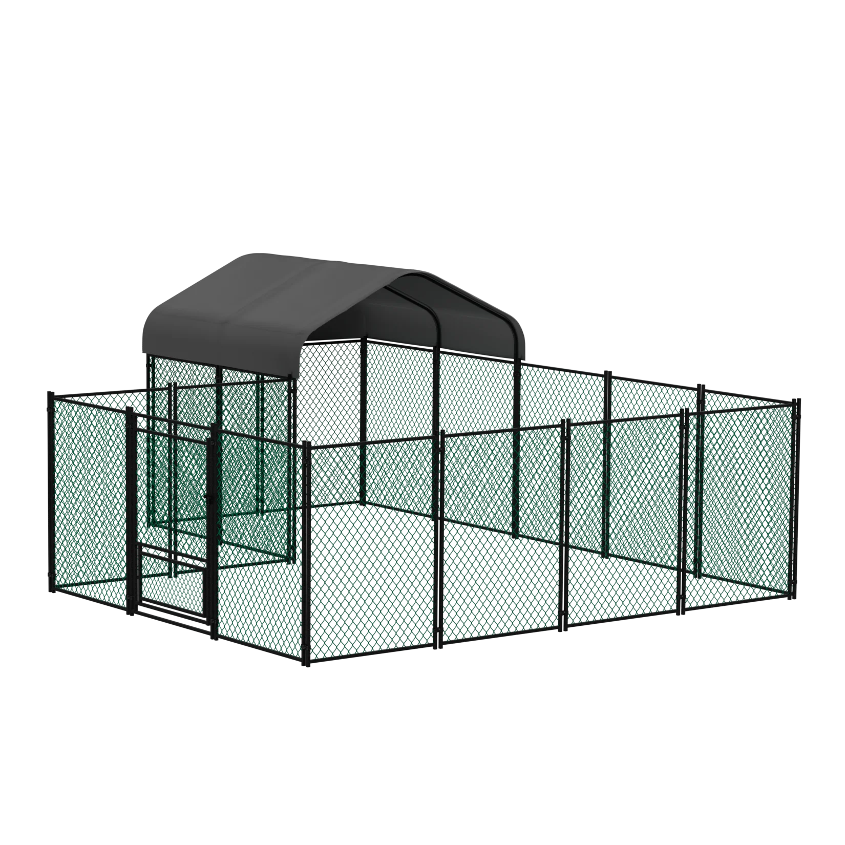 Chicken Coop Pen Metal with Cover Portable