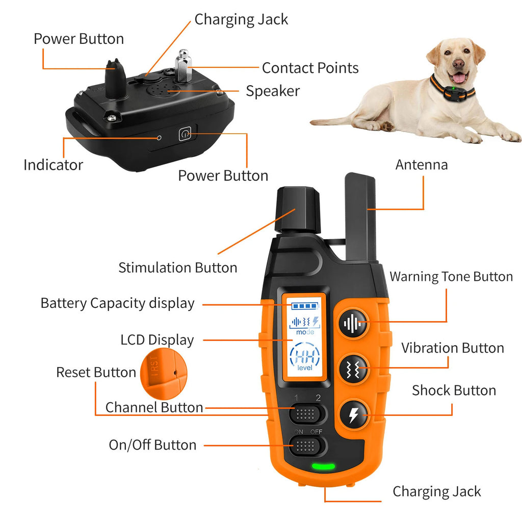 3300Ft Electric Dog Training Collar Remote Control