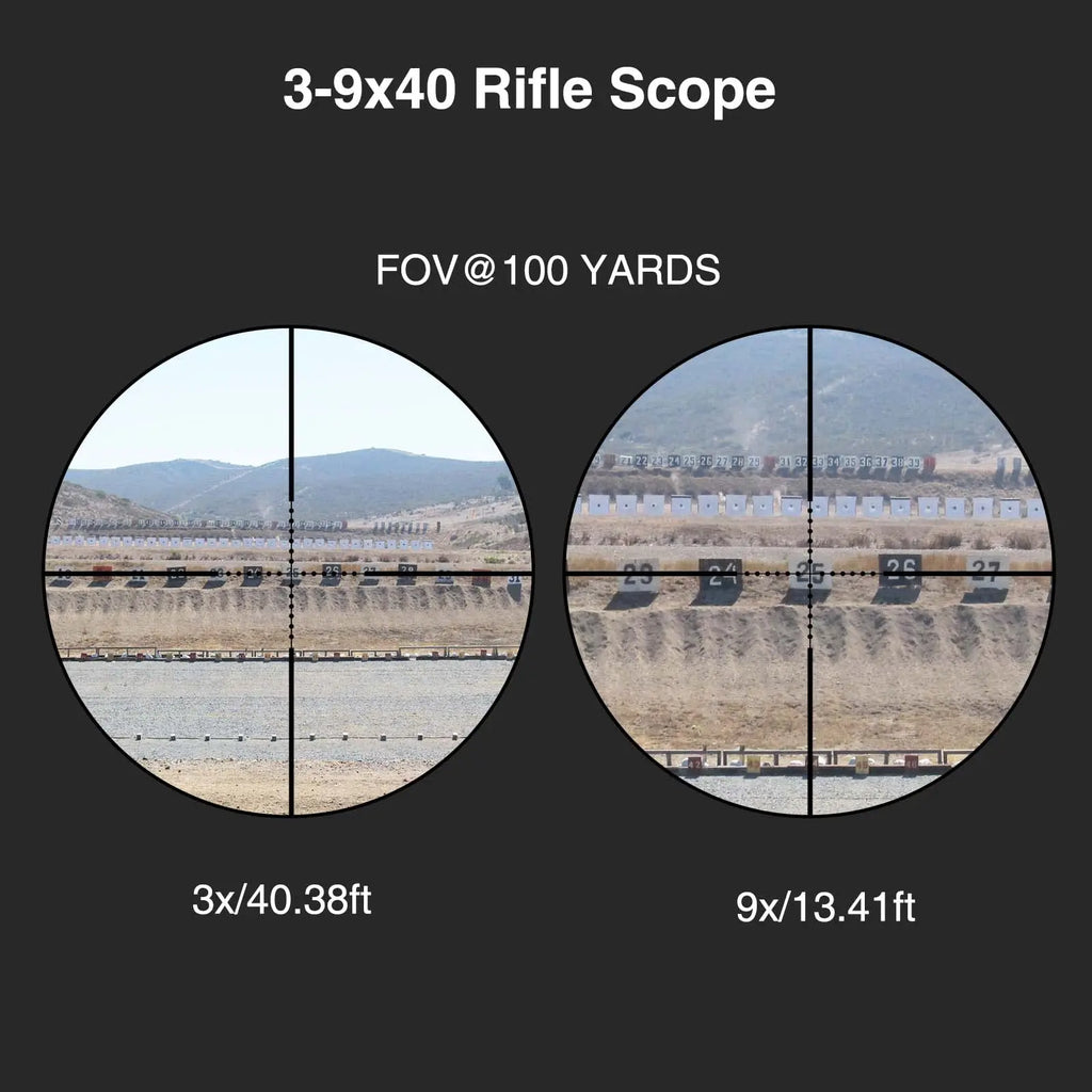 Rifle Scope, Illuminated, Optical, With Mounts
