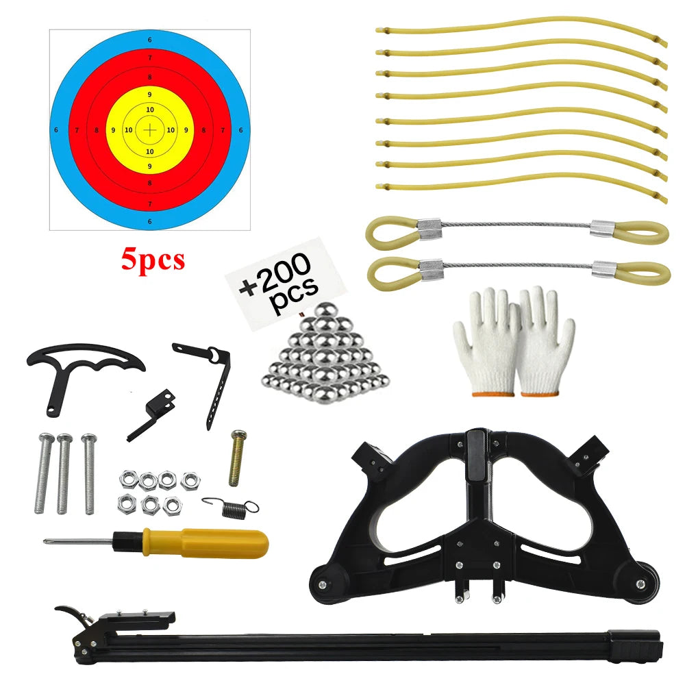 Hunting Steel Ball Bow High Power Slingshot Shooting