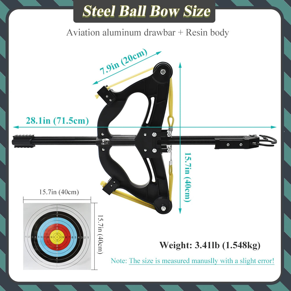 Hunting Steel Ball Bow High Power Slingshot Shooting