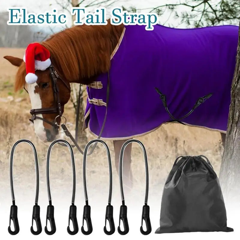 Horse Blanket Straps Adjustable Elastic Tail Strap