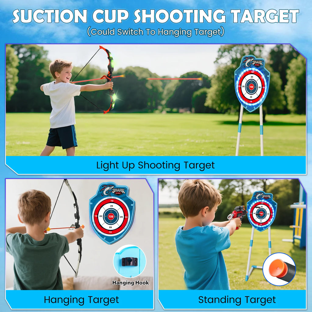 Night-Light Bow Arrow Guns Toy For Kids