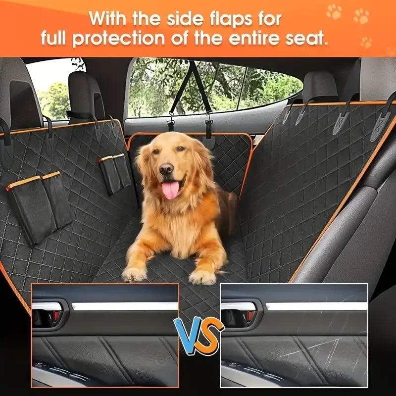 Back Seat Cover For Pets Hammock Scratch Proof Nonslip