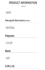 (one) Pet Dog Shoes Outdoor Waterproof Injury Protection Cover