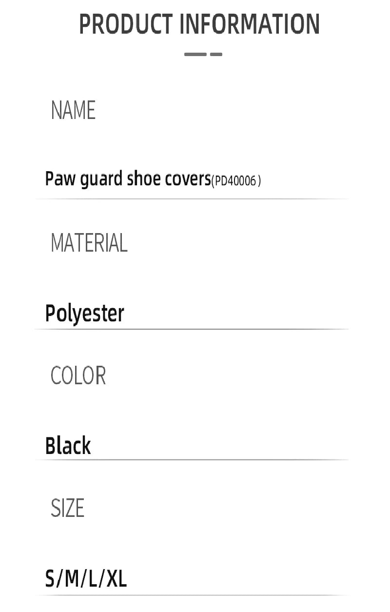 (one) Pet Dog Shoes Outdoor Waterproof Injury Protection Cover